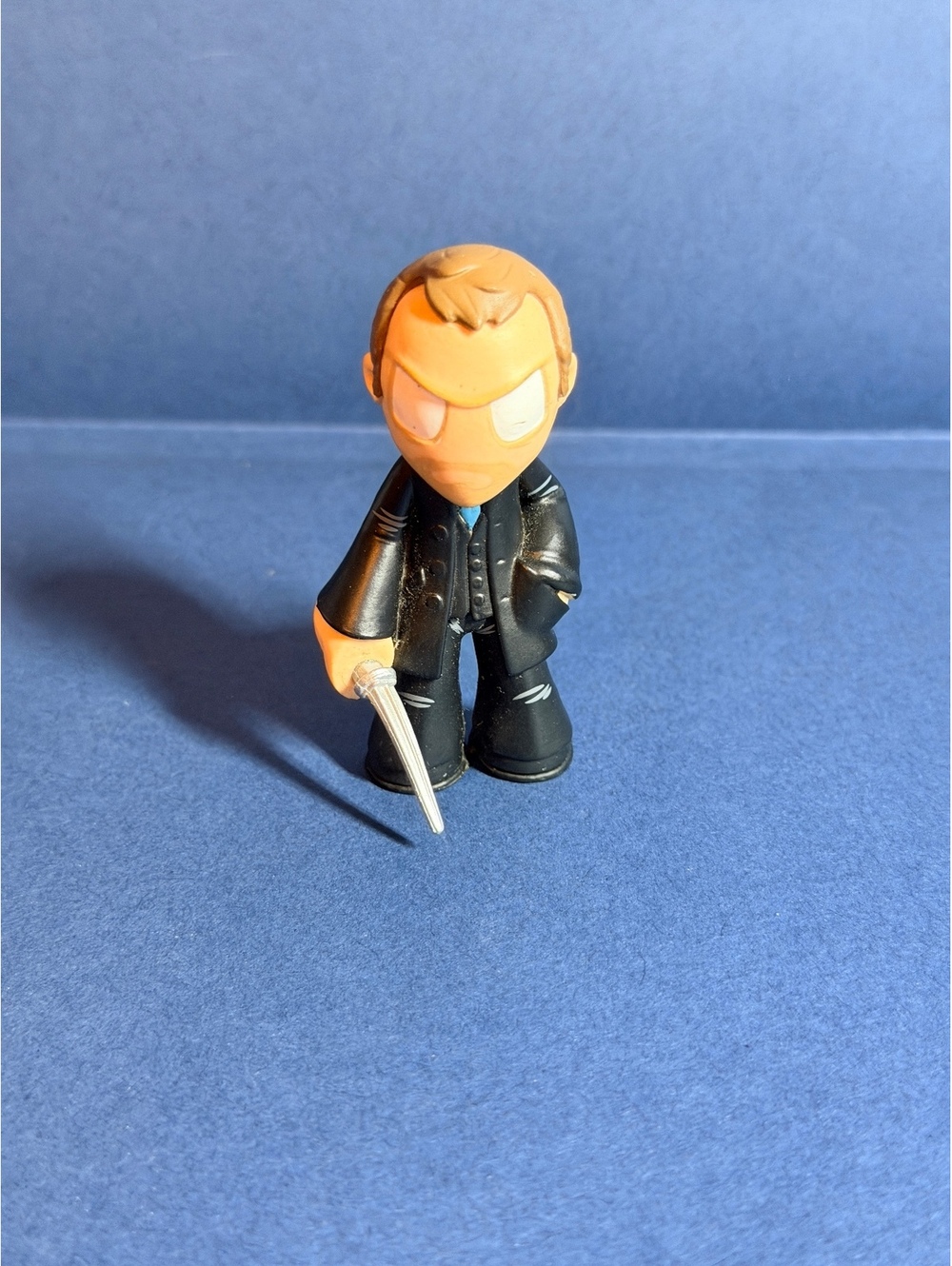 2015 Funko Mystery Mini Supernatural Crowley Figure w/ Angel Blade Mark Sheppard